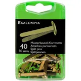 Exacompta 14748E, Ø 7mm, Rundkopf, gold, Länge 30mm 40 Stück