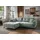 MID.YOU Eckcouch Cord 4-Sitzer Blau