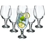 Kadax Gingläser, Tonicgläser mit Stiel, Cocktailglas, 570 ml) 6 Stück - Kadax