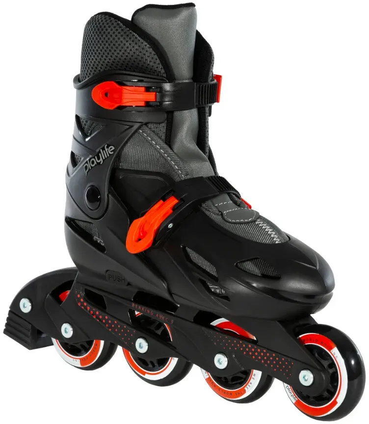 Kinder Inline Skates Playlife  Riddler Black Cherry  EUR 27-30 - Schwarz,Rot