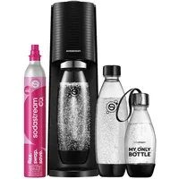 Sodastream Terra black + PET-Flasche 0,5 l + 2 PET-Flaschen 1 l + Zylinder