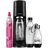 black + PET-Flasche 0,5 l + 2 PET-Flaschen 1 l + Zylinder