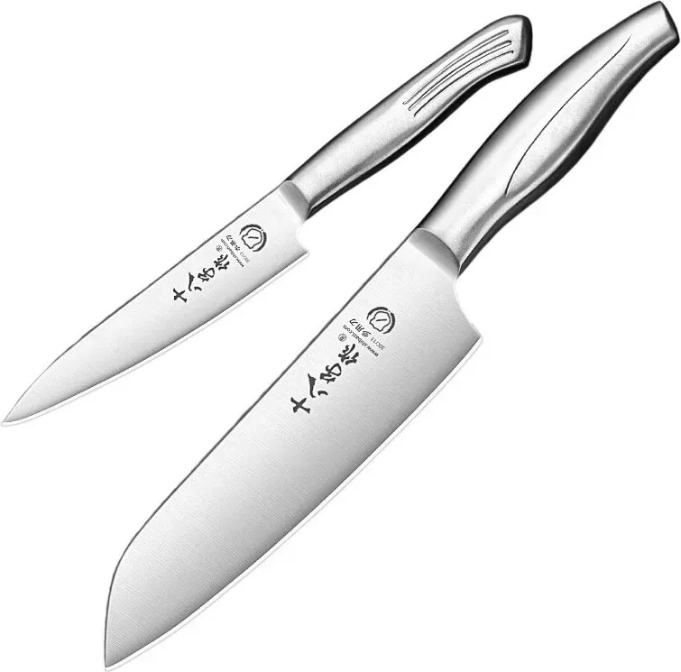 SHIBAZIZUO Mehrzweckmesser Obstmesser-Set (Mehrzweckmesser + Obstmesser) Haushalts-Küchenmesser-Set