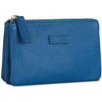 JASLEN - Geldbörse Damen Leder - Strapazierfähige Portmonee Damen Leder - Geldbeutel Damen. Damen-Geldbörsen. Portemonnaie Damen Leder mit Mehreren fächern, Blau