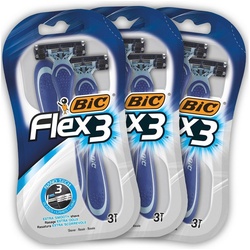 BIC Einwegrasierer »BIC Flex3 Einwegrasierer für Männer – Set mit 3 x 3er Pack«, 9-tlg.