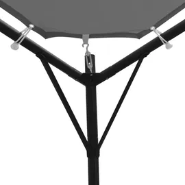 vidaXL Gartenpavillon 4 x 4 m anthrazit