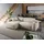 DeLife Eckcouch Cord 230x155 cm Beige
