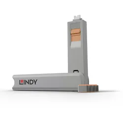Lindy Schloss für USB-C-Port - orange