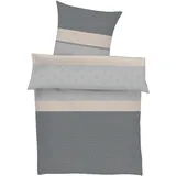 Bugatti KOSIE Satin Grau/Beige 135 x 200 cm + 80 x 80 cm