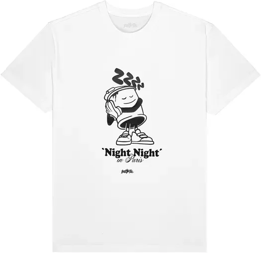 Bucketz Night Night T-Shirt Weiss