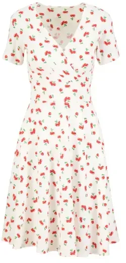 Blutsgeschwister Freizeitkleid Shalala Tralala Spring - cherry print memory S