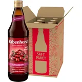 RABENHORST - Cranberry Muttersaft 6er Pack (6 x 700ml). 100 % purer Cranberry-Direktsaft aus erster Pressung aus sorgfältig ausgewählten, original nordamerikanischen Cranberrys von bester Qualität