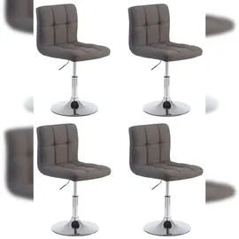 CLP 4er Set Lounger Palma Stoff dunkelgrau