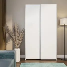 MITEPEK Schwebetürenschrank Nook 120,1 x 210 x 39,1 cm Weiß