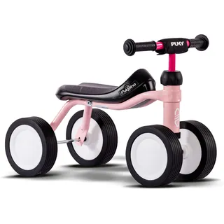 Set Puky Laufrad Pukylino & Baumwoll-Tuch | Rutschauto Kinderfahrzeug Rutschfahrzeug Indoor ab 1 Jahre (75 bis 90cm Körpergröße) | Puky Laufrad ab 1 Jahr Sicherheitslenkergriffe | Leise Laufräder