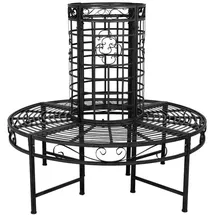 deluke Baumbank 121 x 112 x 121 cm Schwarz