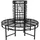 deluke Baumbank 121 x 112 x 121 cm Schwarz