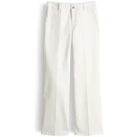 Someday Damen Flared | Carie French Flared Jeans aus BCI Cotton Mix Mid Rise Off White, 42 - 42W