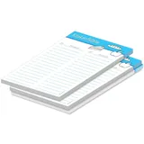 PRICARO Einkaufsliste Food magnetisch Blau 3 St.