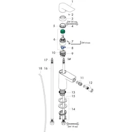 Hansgrohe Metris Einhebel-Bidetmischer Chrom 31280000