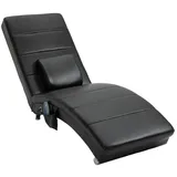 Homcom Relaxliege mit Massagefunktion Chaiselongue Loungesessel Schwarz