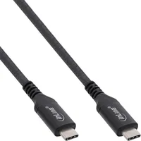 InLine USB4 Kabel, USB-C Stecker/Stecker, 8K60Hz, schwarz, 0,5m