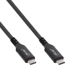 InLine USB4 Kabel, USB-C Stecker/Stecker, 8K60Hz, schwarz, 0,5m