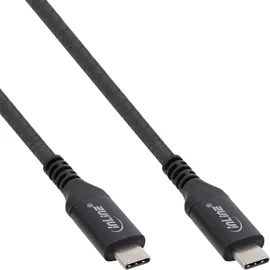 InLine USB4 Kabel, USB-C Stecker/Stecker, 8K60Hz, schwarz, 0,5m