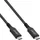 InLine USB4 Kabel, USB-C Stecker/Stecker, 8K60Hz, schwarz, 0,5m