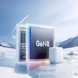 Joyroom JR-TCL06 67W GaN Wandladegerät mit integriertem einziehbarem USB-C-Kabel - Weiß