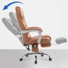 CLP Pacific Kunstleder mit Massagefunktion V2 hellbraun