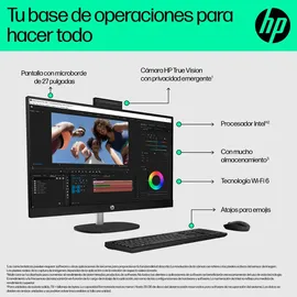 HP Aio 27-cr0089ns 2023 27" SSD Intel Core i5-1335U 4,2 GHz 16 GB RAM 512 GB SSD Intel Iris Xe Graphics Windows 11