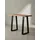 KADIMA DESIGN Schreibtisch Massivholz Industriell 118x41 cm Akazie Live-Edge Goldbraun-Schwarz Schmal | Platzsparend Weser Kollektion Kadima Design