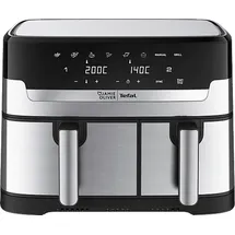 Tefal Dual Drawer Heißluftfritteuse EY90JDE schwarz/Edelstahl