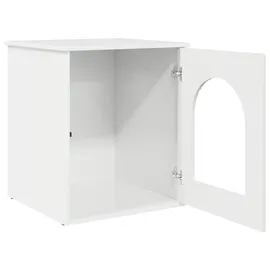 vidaXL Katzenhaus 53 x 52 x 62 cm Weiß