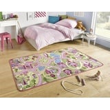 Hanse Home Play Spielteppich Sweet Town –Kinderteppich Jungen & Mädchen Kurzflor Teppich Straßen-Spielteppich Stadt Auto Straße-Motiv für Schlafzimmer, Kinderzimmer, Spielzimmer –140x200cm