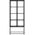 Actona Glasvitrine 77 x 35 x 185,6 cm Schwarz