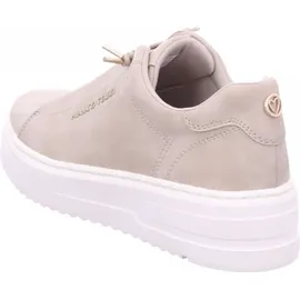Marco Tozzi Damen Sneaker flach mit Schnürsenkeln Elegant, Beige (Dune), 38 EU