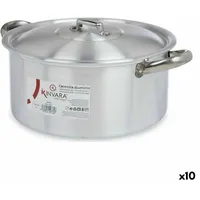 Kinvara Topf mit Deckel Silberfarben Aluminium 5 L (10