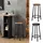 Vicco Barhocker Edmonton, Eiche rustikal, 31.5 x 64 cm 2 Teile