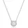 Swarovski Una Anhänger Kette mit Kristallen Silber