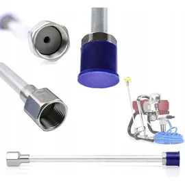 OEM Rosfix 10xDichtung für Lackierpistole 1 Stk. + Lanze für Lackierpistole 30cm + Blue Monster Lackier- und Spachtelpistole mit 517 Düse und Abdeck...