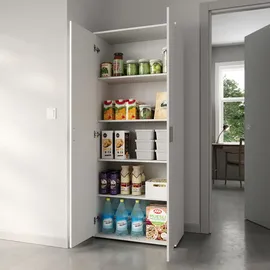 home collective Mehrzweckschrank 75 x 35 x 184 cm Weiß