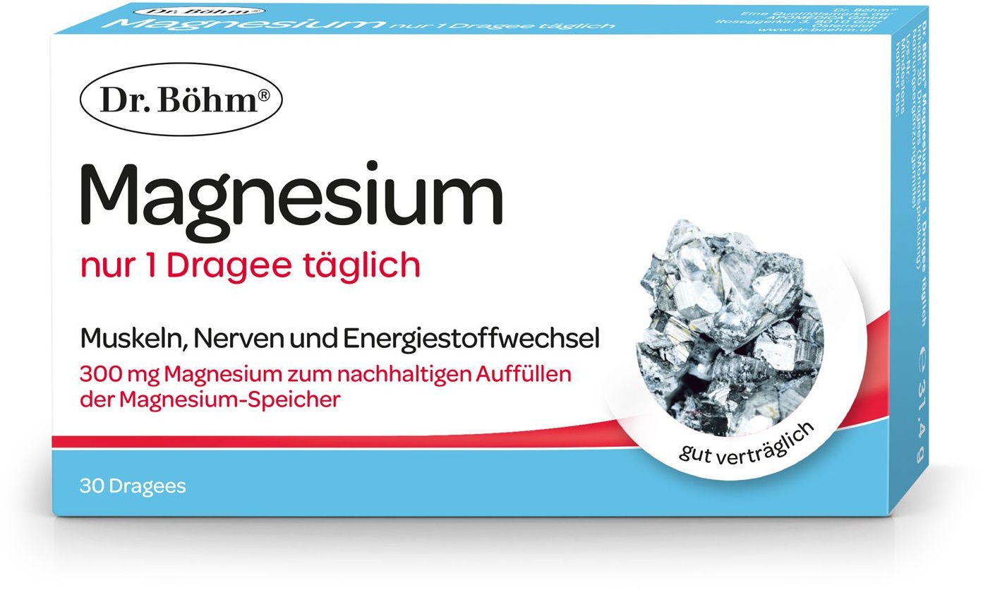 Dr. Böhm® Magnesium nur 1 Dragee täglich Dragees 30 St 30 St Dragees