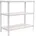 Simonrack Metallregal 1000x900x300 mm Stahl weiß 3 Ebenen