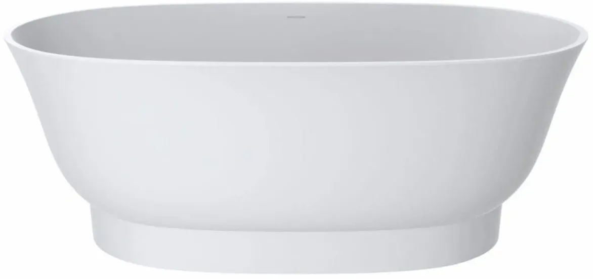 Casa Padrino Freistehende Luxus Art Deco Badewanne Matt Weiß 160 cm