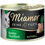 Miamor x 156g Feine Filets Naturelle Bonito-Thunfisch Miamor Katzenfutter nass