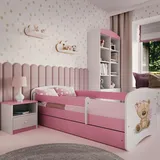 raumhirsch furniture Kinderbett Raumhirsch 80 x 160 cm Holzwerkstoff rosa