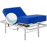 Geriafy - Lattenrost elektrisch verstellbar mit verstellbaren Füßen und viscoelastischer Matratze 6 cm (90x190)