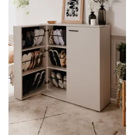 furn.design Logu 100 x 110 x 34 cm beige / beige matt